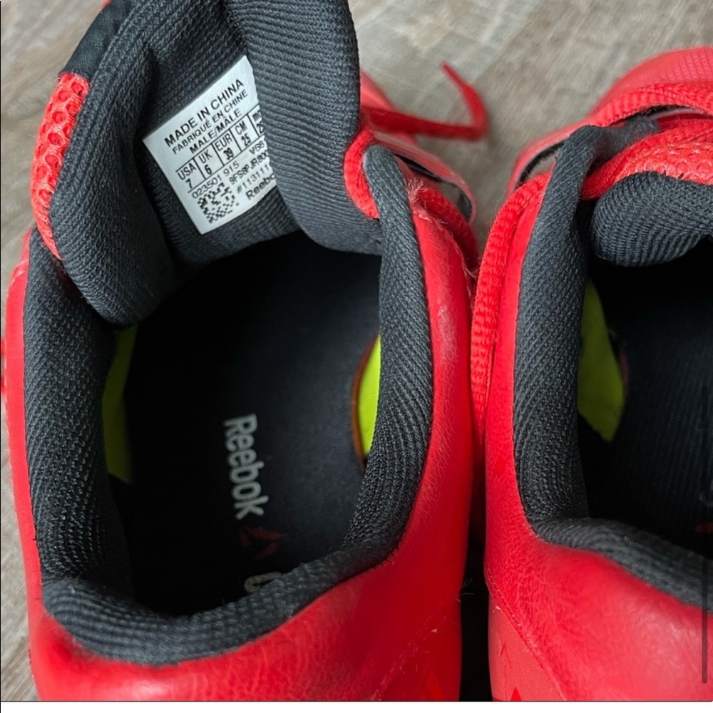 Reebok Red Crossfit Hybrid Weightlifting Shoes Gem